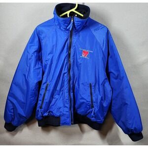 Vintage WearGuard Jacket Mens XL Blue Insulated‎ Fleece Lined Water Resistant